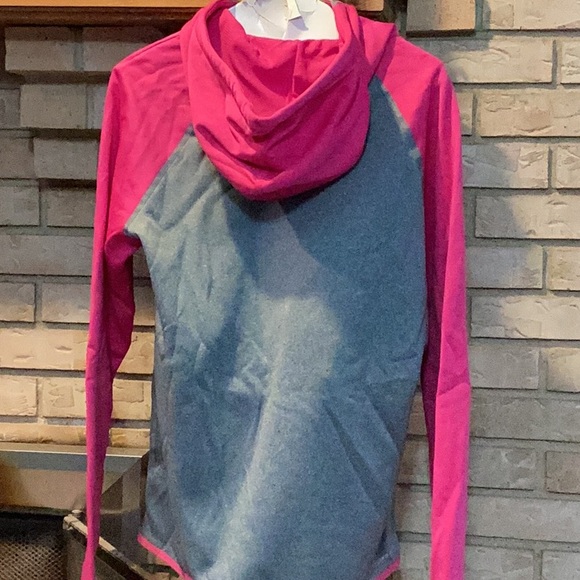 Nike Gray Hoodie with Pink 'Just Do It' Print therma-fit - Picture 5 of 8